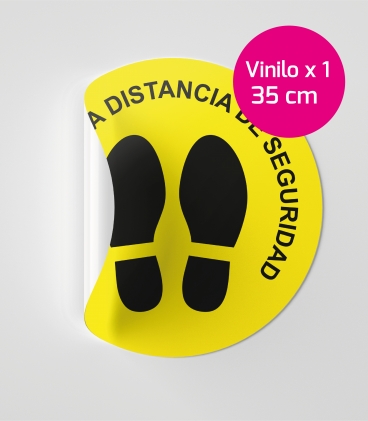 Vinilo de suelo redondos x 1und.