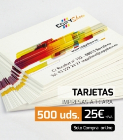 Oferta 500 tarjetas de visita