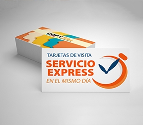 250 Tarjetas de Visita  EXPRÉS  (en el mismo dia)