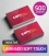 Tarjetas soft touch 500 unidades