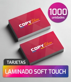 Tarjetas soft touch 1000 unidades