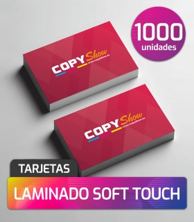 Tarjetas soft touch 1000 unidades