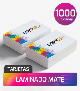 Tarjetas de visita laminadas x 1000 und.