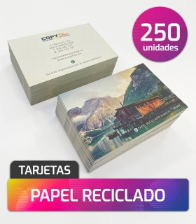 Tarjetas de visita Ecológicas X 250 UND