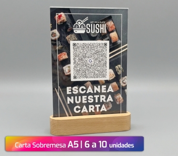 Cartas de Sobremesa A4 de 6 a 10 und.