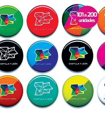 Chapas personalizadas 101 a 200 unidades