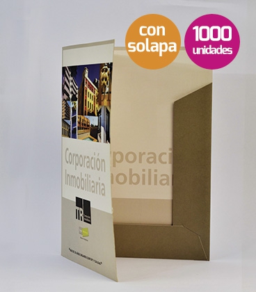 Carpetas con solapas 1000 unidades