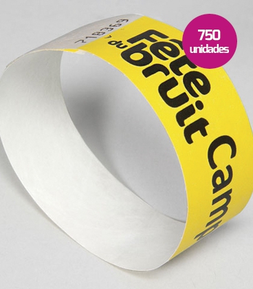 Pulseras de control 750 unidades