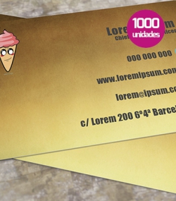 Tarjetas de PVC 1000 unidades