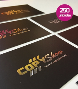 Tarjetas stamping 250 unidades