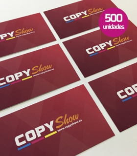 Tarjetas soft touch 500 unidades