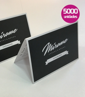 Tarjetas de visita plegables 5000 unidades
