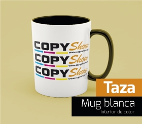 Taza Mug Blanca int. color