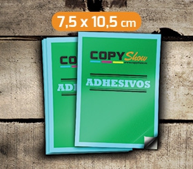 Adhesivos vinilo corte individual 7,4x10,5cm